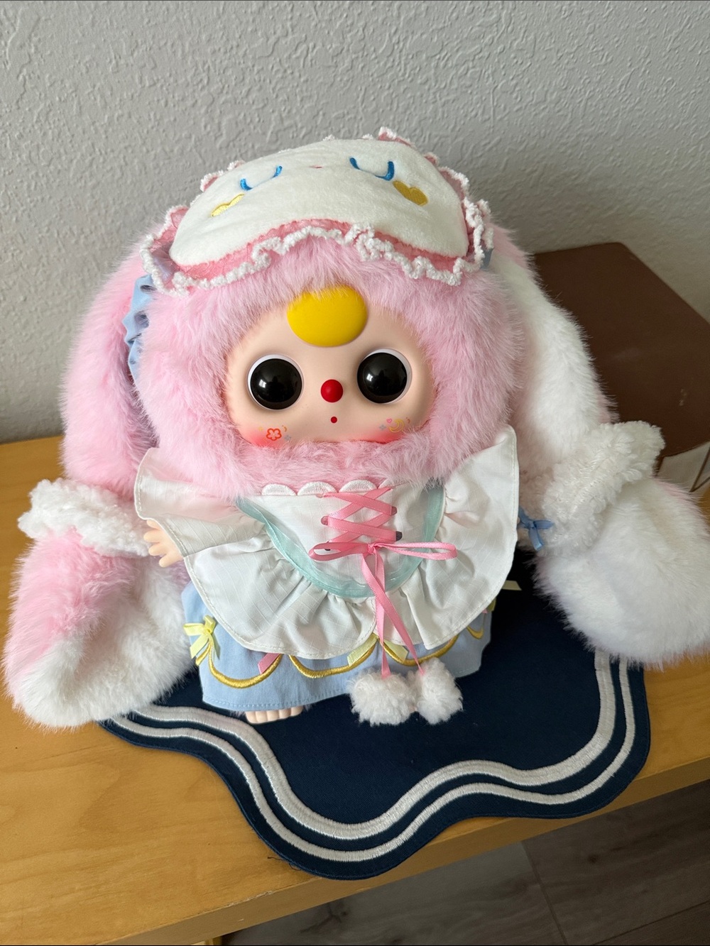 Baby Three 400% Pink Plush Bunny Doll with Pastel Outfit